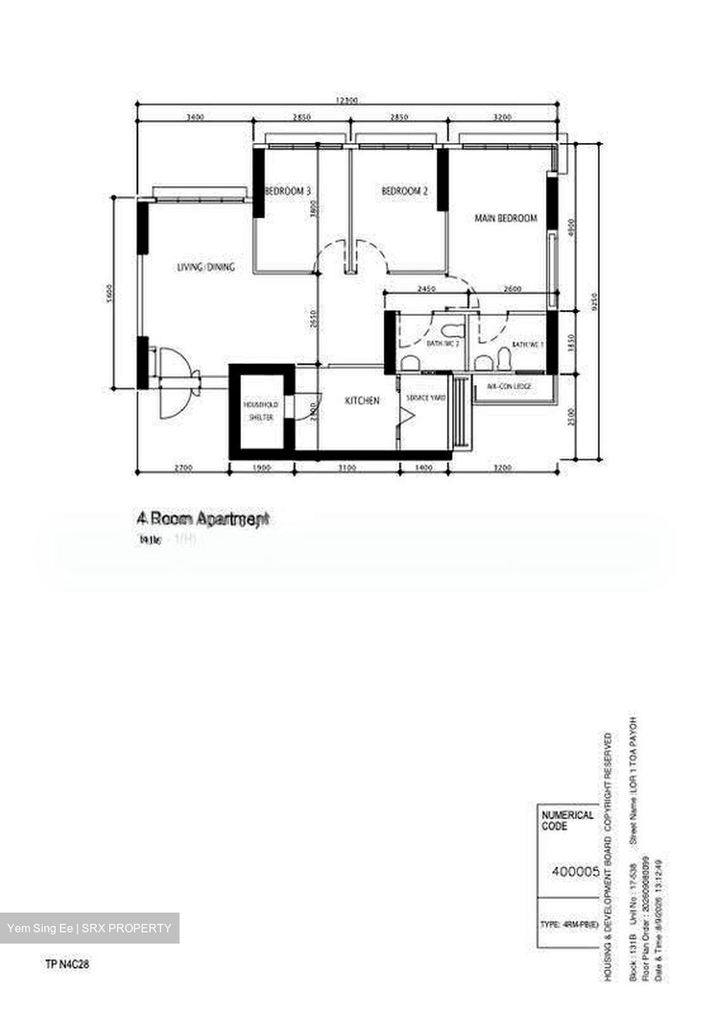 Blk 131B Toa Payoh Crest (Toa Payoh), HDB 4 Rooms #614425591